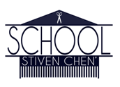 Логотип — SCHOOL STIVEN CHEN, SCHOOL OF HAIRDRESSING