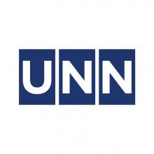 Логотип — УКРАЇНСЬКІ НАЦІОНАЛЬНІ НОВИНИ, ІНФОРМАЦІЙНЕ АГЕНТСТВО