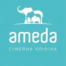 Логотип — АМЕДА, СІМЕЙНА КЛІНІКА