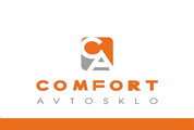 Логотип — KOMFORT-AVTOSKLO, AVTOSERVIS