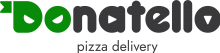 Логотип — DONATELLOPIZZA, ONLINE RESTAURANT