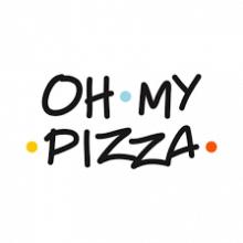 Логотип — OH MY PIZZA, PIZZA DELIVERY SERVICE