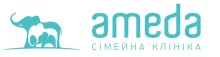 Логотип — АМЕДА, СІМЕЙНА КЛІНІКА