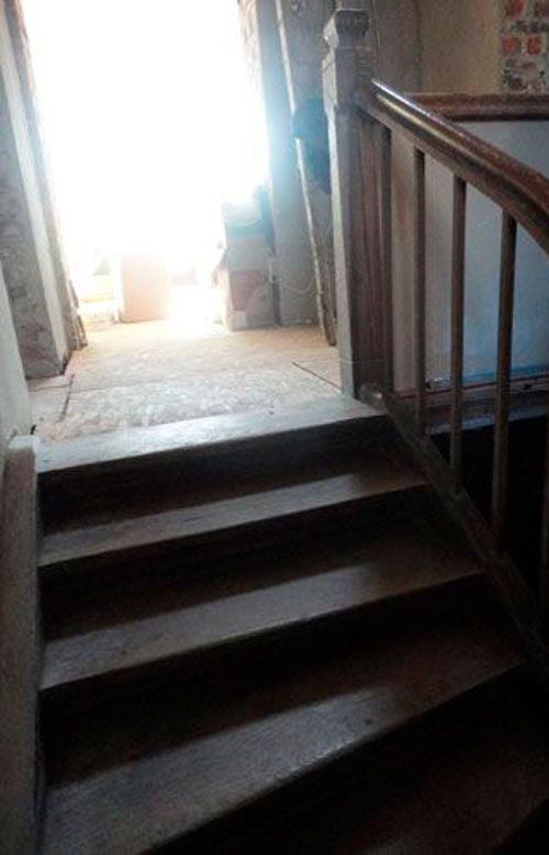 Restoration of a wooden staircase