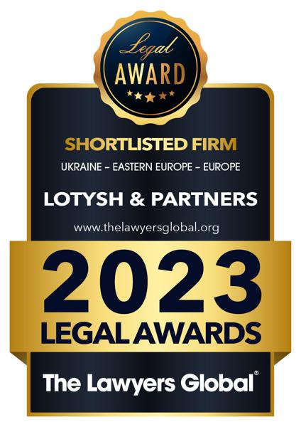 Нагорода від міжнародного видання ”The Lawyers Global”