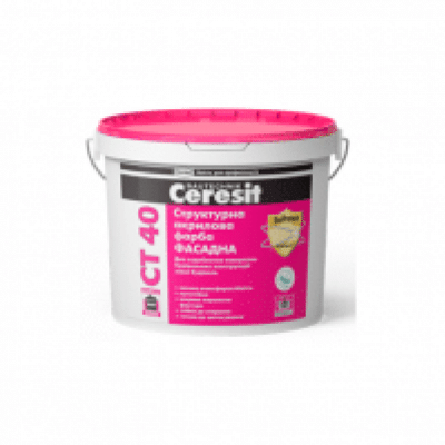 ФАСАДНА ФАРБА СТРУКТУРНА CERESIT CT40/14 KG