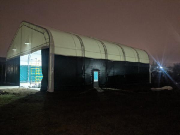 FRAME-TENT HANGAR, COLLAPSIBLE, 18X20M