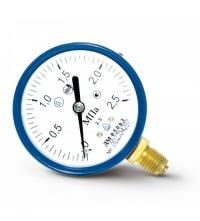 THE MANOMETER DM 05063-01-O2 FOR OXYGEN IS RADIAL.