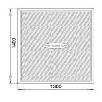 WINDOW 1300X1400 3-CHAMBER PROFILE REHAU