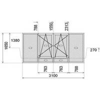 WINDOW 3100X1650 3-CHAMBER PROFILE REHAU