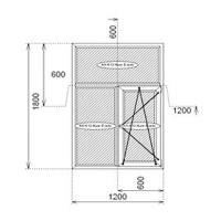 ВІКНО 1200Х1800 5-ТИ КАМЕРНИЙ ПРОФІЛЬ REHAU