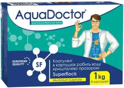 Избавляемся от мутности воды в бассейне с коагулянтами AquaDoctor